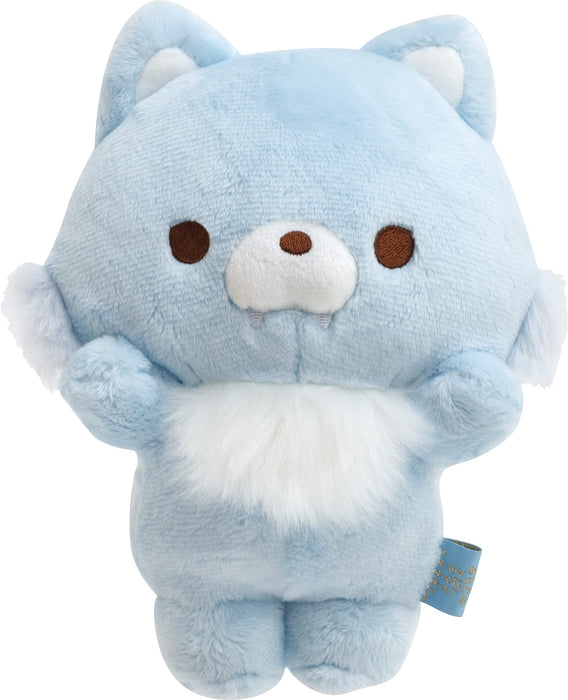 Rilakkuma Posing Plush Doll Blue Small Wolf MF45301 Soft Boa Movable gimmick NEW_4