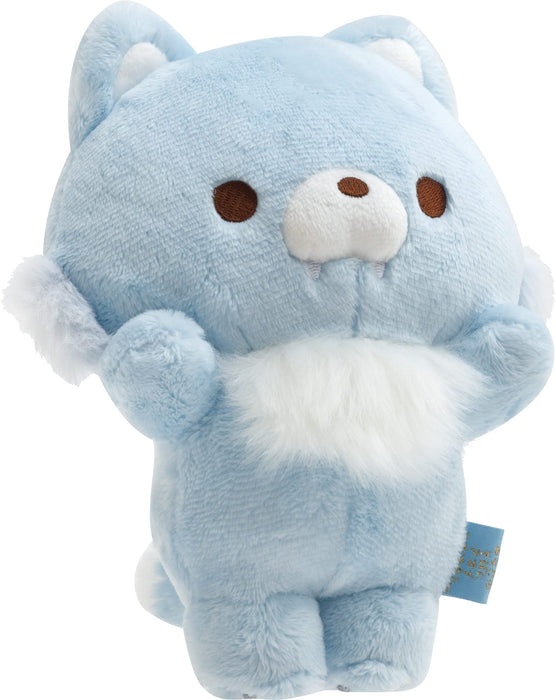 Rilakkuma Posing Plush Doll Blue Small Wolf MF45301 Soft Boa Movable gimmick NEW_5