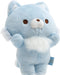 Rilakkuma Posing Plush Doll Blue Small Wolf MF45301 Soft Boa Movable gimmick NEW_5