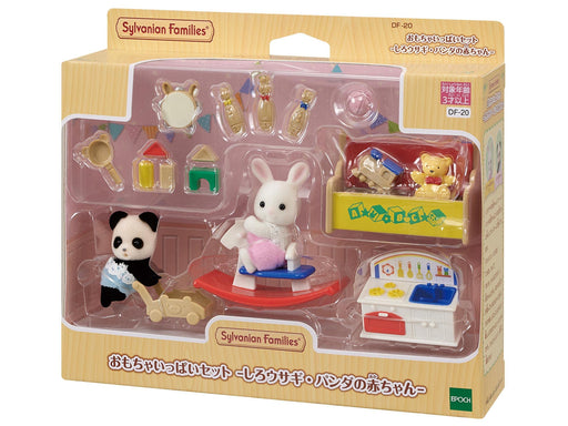 Sylvanian Families Toys white rabbit and baby panda Doll & Furniture Set DF-20_2