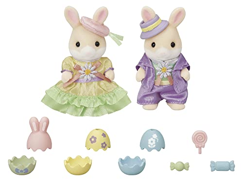 EPOCH Sylvanian Families Margaret Rabbit Easter Pair Set Seasonal SE-209 NEW_1