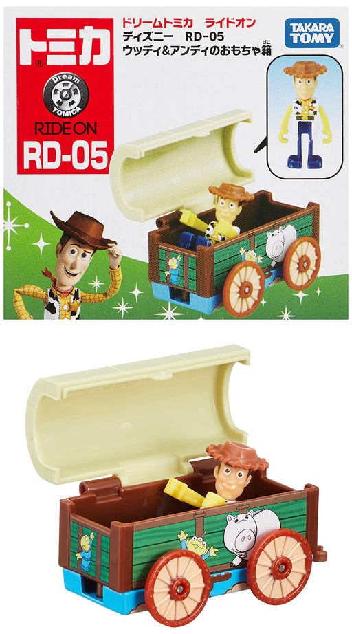 TAKARA TOMY Dream Tomica Ride-on Disney RD-05 Woody & Andy's Toy Box 181262 NEW_1
