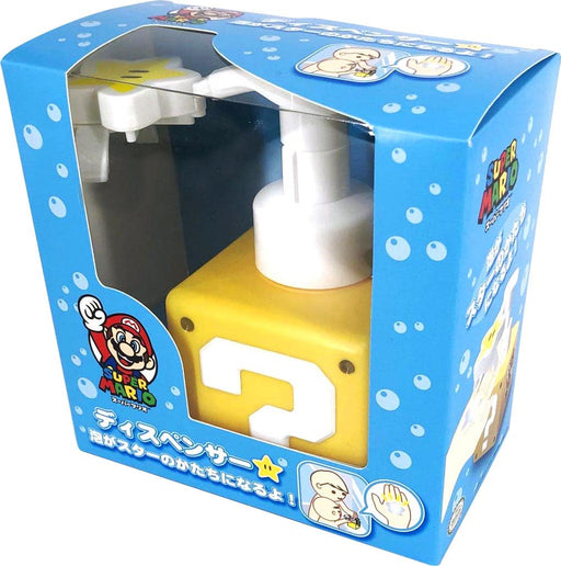 Super mario foam type soap dispenser 500ml Yellow Question Block H150xW124xD84mm_2