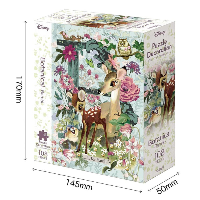 Disney Botanical Bambi 108-Piece Jigsaw Puzzle Decoration 18.2x25.7cm 72-029 NEW_2