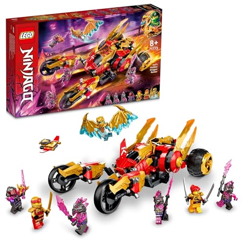 LEGO 71773 Ninjago Kai's Golden Dragon Raider education toy block ninja robot_1