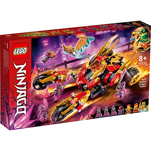 LEGO 71773 Ninjago Kai's Golden Dragon Raider education toy block ninja robot_2