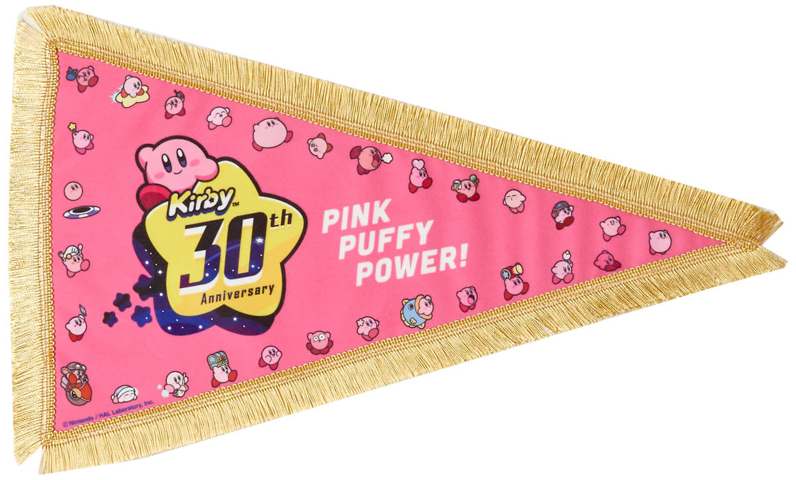 Sanei Boeki Kirby's Dream Land 30th Anniversary Pennant H25.5xW41xD0.2cm NEW_1