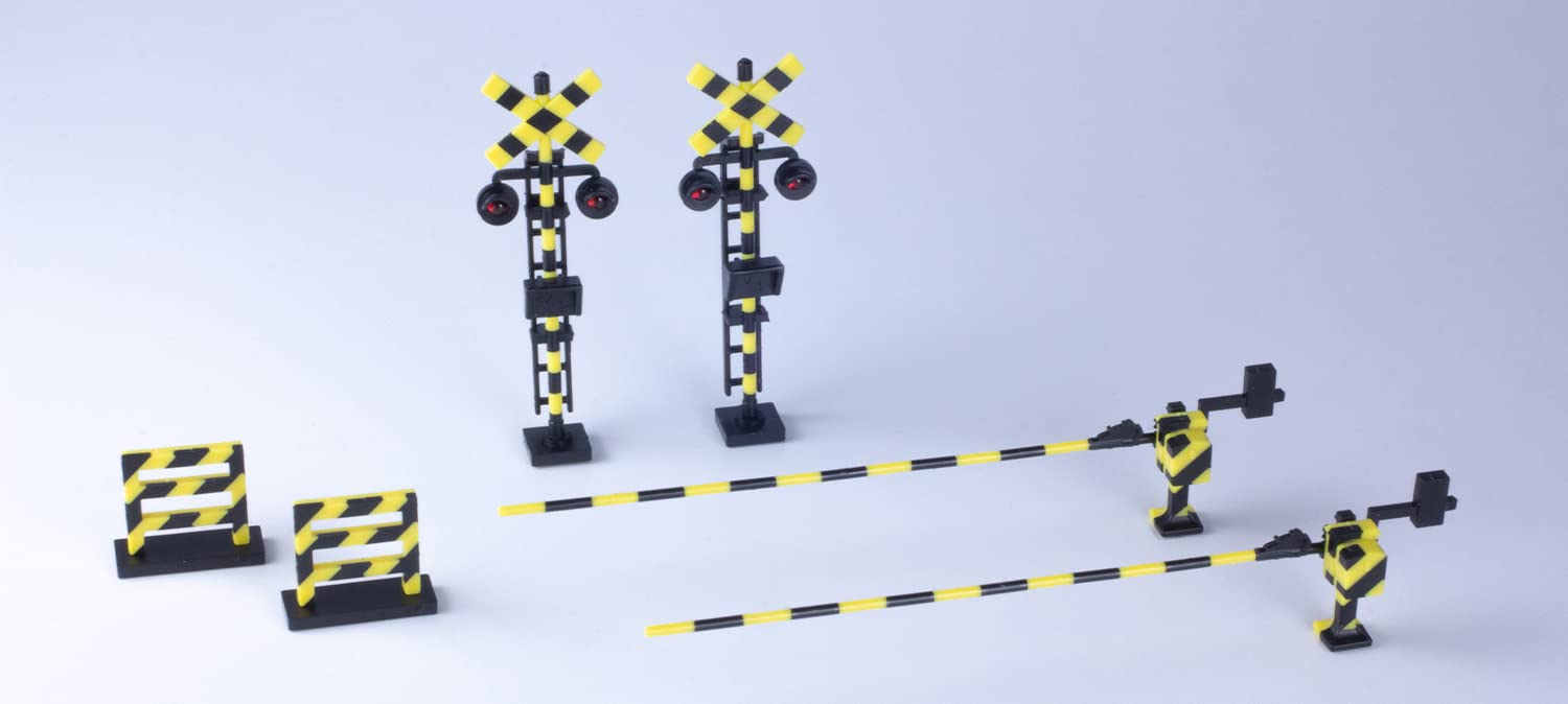 PLUM MS055 HO Gauge 1/80 Scale 2 color molding Railway Crossing Model Kit NEW_4