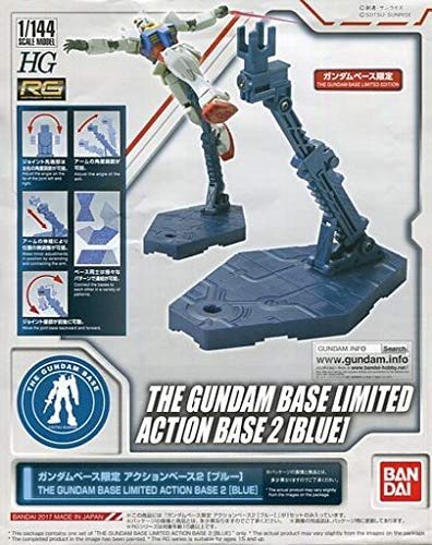 Gundam Base Tokyo Limited Color Action Base 2 Blue Mobile Suit Gundam Bandai NEW_1