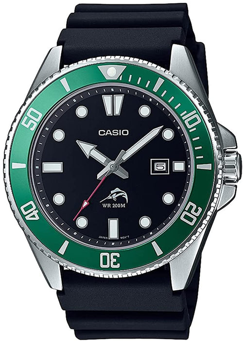 CASIO Watch Diver Watch MDV-106B-1A3V Men Green Bezel Polyurethane Band NEW_1