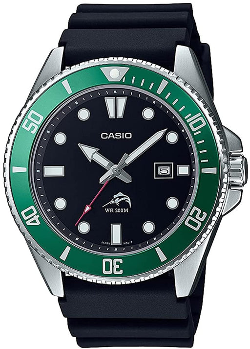 CASIO Watch Diver Watch MDV-106B-1A3V Men Green Bezel Polyurethane Band NEW_1