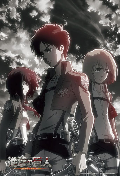 Attack on Titan Jigsaw Puzzle 300pc Eren Mikasa Armin 26x38cm Beverly 	‎83-118_1