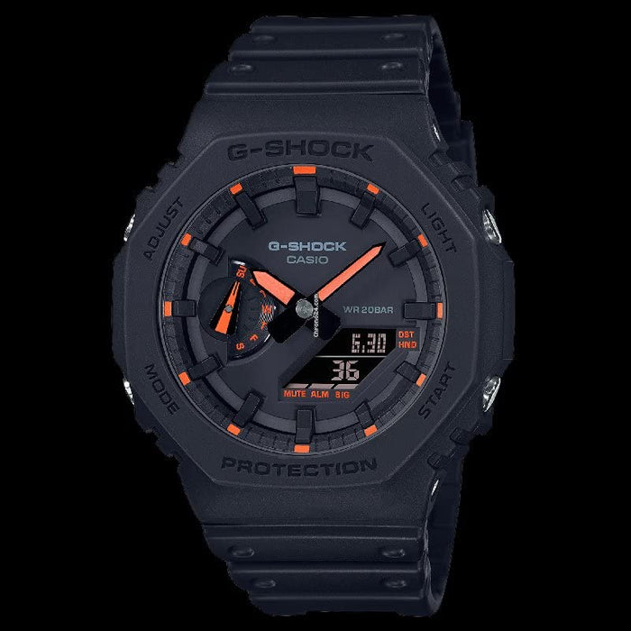 CASIO GA2100-1A4 G-SHOCK Neon Accent Watch Red Red Neo Bright LED Light NEW_2