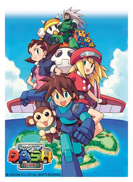 Jump Mega Man DASH Trading card sleeve Rockman Game 67x92mm 80 pieces PP NEW_1