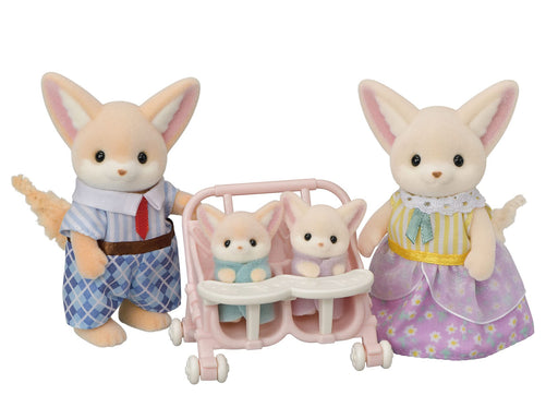 EPOCH Sylvanian Families Fennec family Doll FS-48 Father, Mother, Babies NEW_1