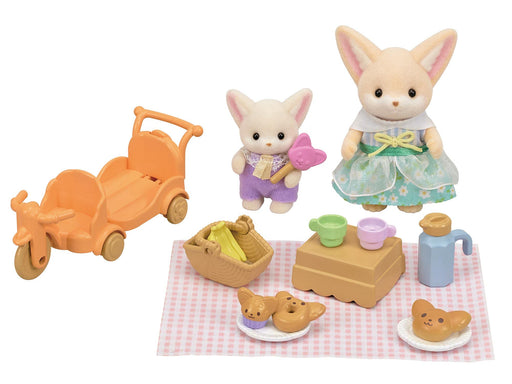 EPOCH Sylvanian Families Nakayoshi Picnic Fennec Doll & Furniture Set DF-24 NEW_1