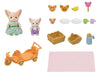 EPOCH Sylvanian Families Nakayoshi Picnic Fennec Doll & Furniture Set DF-24 NEW_3