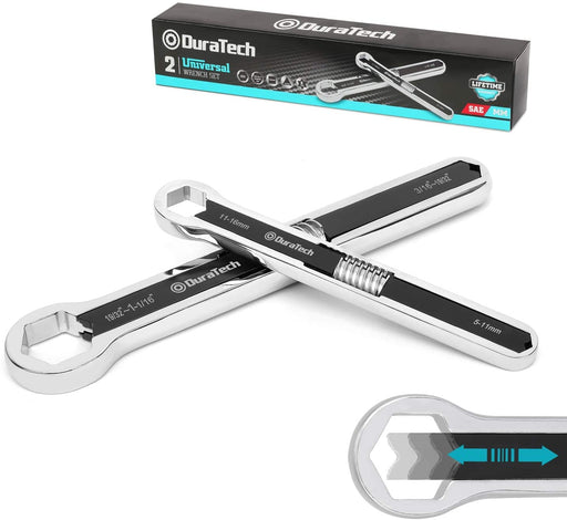 DURATECH Universal Wrench Multi-Function Spanner Wrench Set of 2 pieces NEW_1