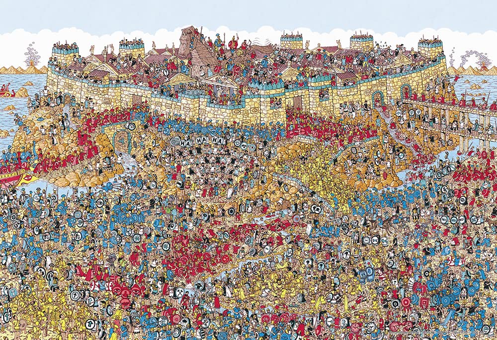 Beverly 1000pc Where's Wally? Puzzle Troy's Wooden Horse 26x38cm M81-733 NEW_1