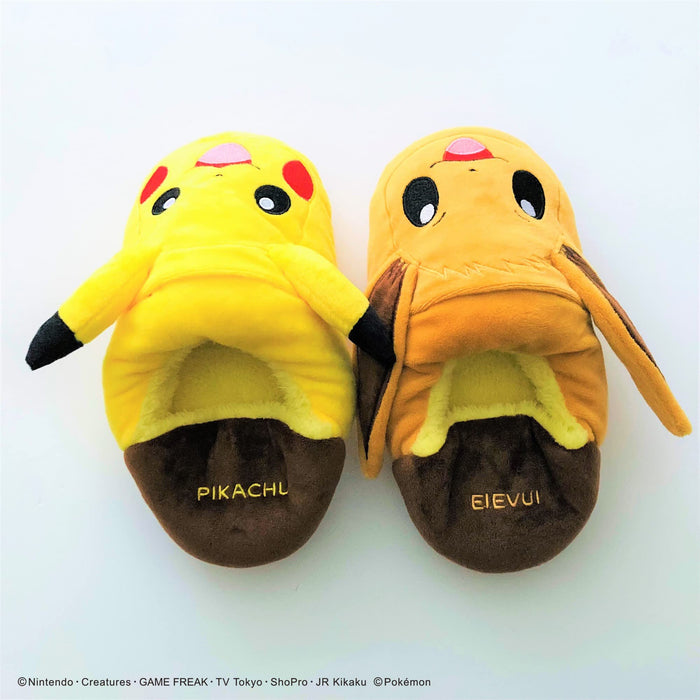 MORIPiLO Pokemon Pikachu Eevee Plush Women’s Room Shoes 23.0-25.0cm 4620872 NEW_4