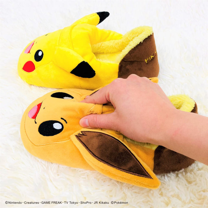 MORIPiLO Pokemon Pikachu Eevee Plush Women’s Room Shoes 23.0-25.0cm 4620872 NEW_5