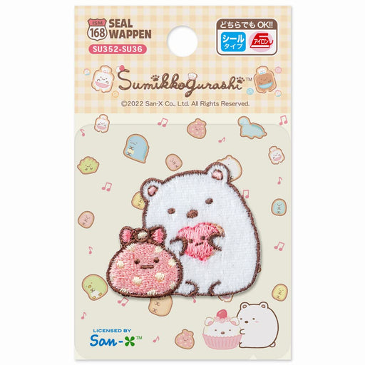 Iroha ism Sumikko Gurashi Patch Shirokuma & Furoshiki W4xH3.5cm SU352-SU36 NEW_1