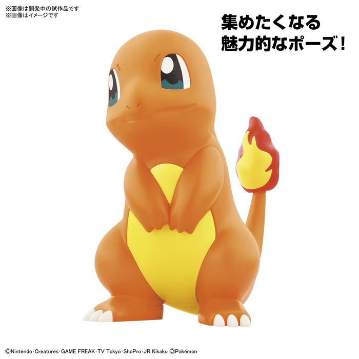 Pokemon Plamo Collection Quick!! 11 Charmander Pre-Colored Model Kit 2596034 NEW_3