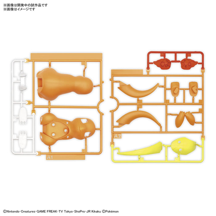 Pokemon Plamo Collection Quick!! 11 Charmander Pre-Colored Model Kit 2596034 NEW_4