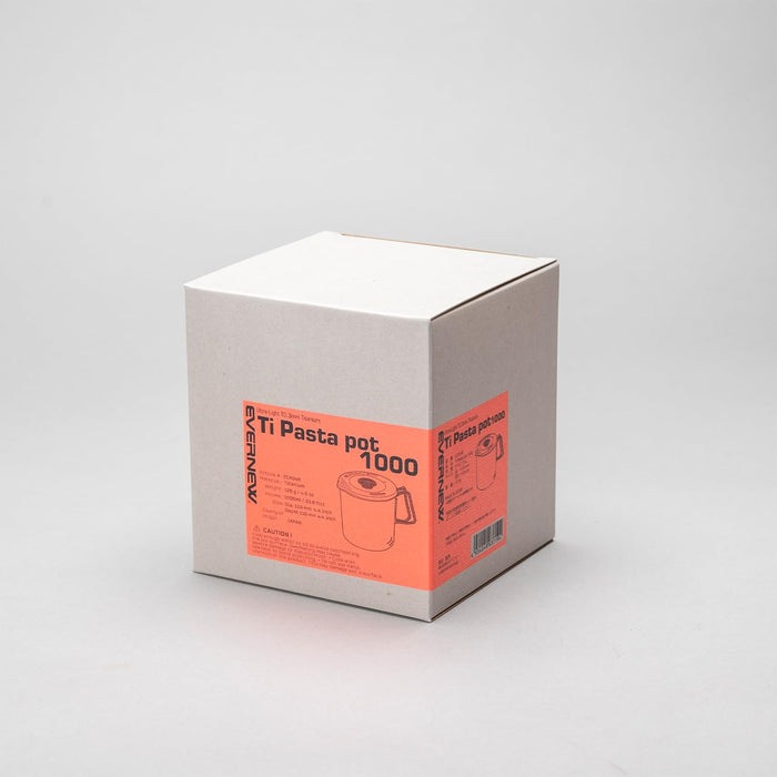 EVERNEW Ti Pasta pot 1000 ECA548 Titanium 1000ml Camping Silicon Tube Handle_5