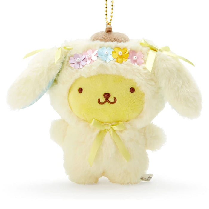 Sanrio Pompompurin Mascot Holder Keychain Easter 857564 16x7x16cm Polyester NEW_2