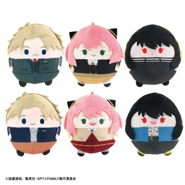 Max Limited Spy x Family Fuwakororin Plush Doll Set of 6 BOX 90mm Polyester NEW_1