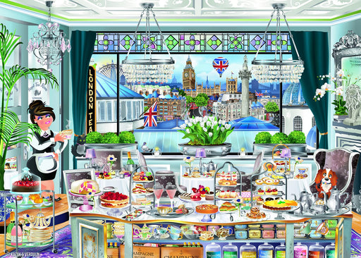 London Tea Party 1000 Piece Jigsaw Puzzle Ravensburger ‎6172740 (70x50cm) NEW_1