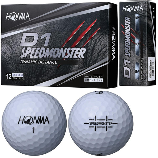 Honma Golf Ball D1 Speed ​​Monster Ball 3 Dozen 36 Pieces White No.1 2 3 5 NEW_2