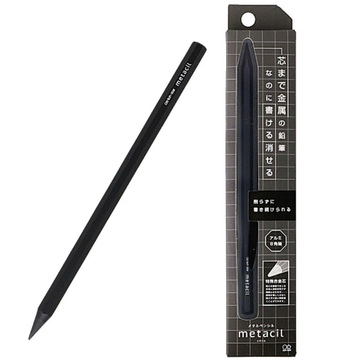 Sun-Star Stationery metal pencil metacil black S4541120 Erasable Metal Core NEW_1