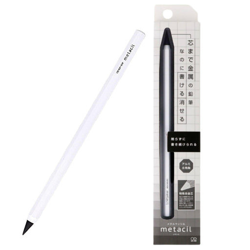 Sun-Star Stationery metal pencil metacil white S4541138 Erasable Metal Core NEW_1