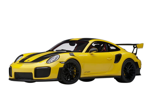 AUTOart 1/18 Porsche 911 (991.2) GT2 RS Weissach Package Yellow 78172 Diecast_1