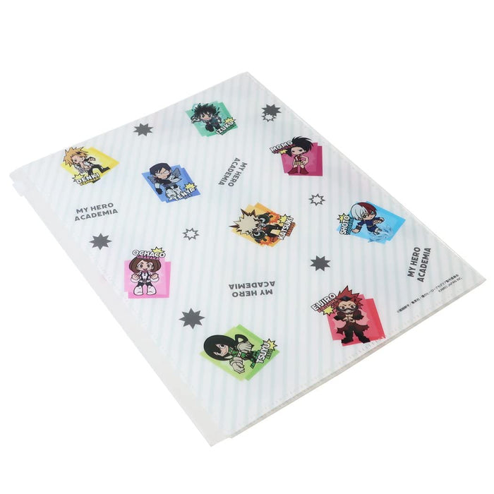 Kamio Japan MHA 6-Pocket Clear File w/ Zipper Mini Characters PP 207720 NEW_4