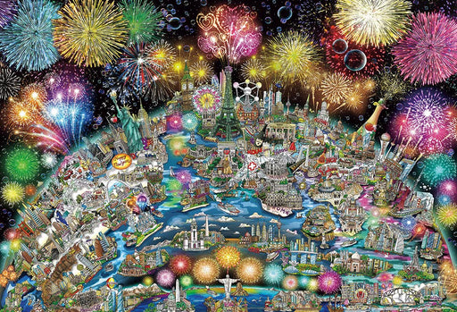 BEVERLY Jigsaw Puzzle Art Collection Fazzino World Celebration 1000 pcs ‎31-538_1