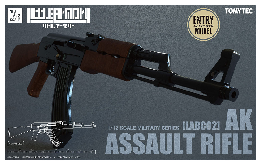 TOMYTEC 1/12 Little Armory LABC02 AK ASSAULT RIFLE Plastic Model Kit 320975 NEW_1