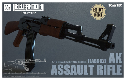 TOMYTEC 1/12 Little Armory LABC02 AK ASSAULT RIFLE Plastic Model Kit 320975 NEW_1