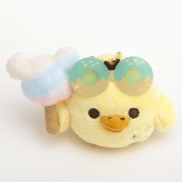 San-X Rilakkuma Funny Amusement Park Hanging Plush Yellow Bird MF63401 Ballchain_3