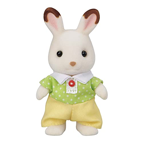 EPOCH Sylvanian Families Chocolat Rabbit Boy Doll U-102 Polyester, Nylon NEW_1