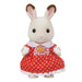 EPOCH Sylvanian Families Chocolat Rabbit Girl Doll U-103 Polyester, Nylon NEW_1