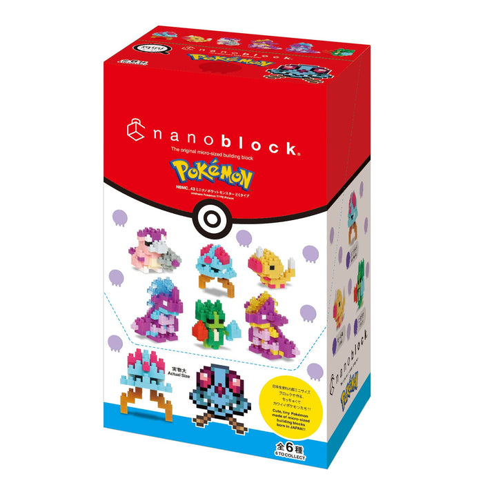 Kawada Pokemon Nanoblock Poison Type BOX Set of 6 ‎NBMC_43S Plastic Block Toy_2