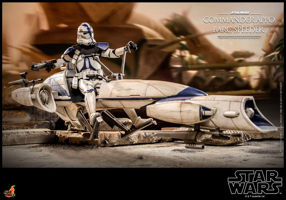Hot Toys 1/6 STAR WARS APPO & BARC SPEEDER THE CLONE WARS COMMANDER TMS076 NEW_4