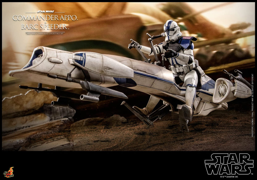 Hot Toys 1/6 STAR WARS APPO & BARC SPEEDER THE CLONE WARS COMMANDER TMS076 NEW_5