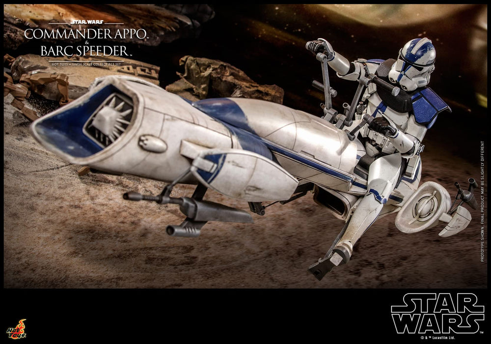 Hot Toys 1/6 STAR WARS APPO & BARC SPEEDER THE CLONE WARS COMMANDER TMS076 NEW_6