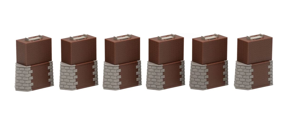 TOMIX N gauge brick pier square Set of 6 piece 3271 Model Railroad Supplies NEW_1