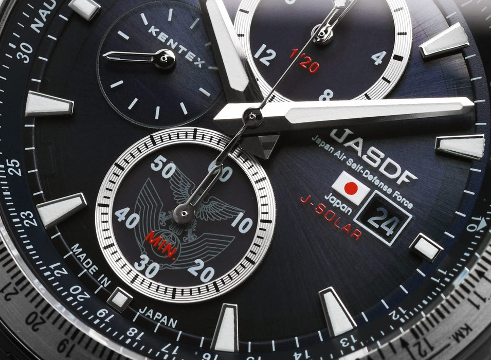 KENTEX Watch Solar Chronograph Japan Air Self-Defense Force model S802M-01 NEW_3