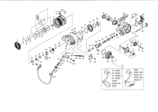 Daiwa Genuine Parts 21 Cardia FC LT2500S Handle Cap No.91 ‎00060284-151210 NEW_2